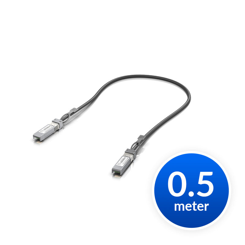 Ubiquiti SFP28 Direct Attach Cable, 25Gbps DAC Cable, 25Gbps Throughput Rate, 0.5m Length, 2Yr Warr-0
