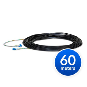 Ubiquiti Single-Mode Lightweight Fiber Cable, Lenth 60m, Outdoor-Rated, Kevlar Yarn For Added Tensile Strength, Weatherproof Tape, 2Yr Warr-0