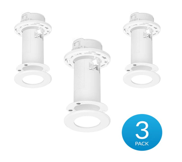 Ubiquiti Ceiling Mount 3 Pack, Compatible with U6 Mesh FlexHD, Mounts to a Drop Ceiling Tile, Drywall Ceiling, or Solid Ceiling, 2Yr Warr-0