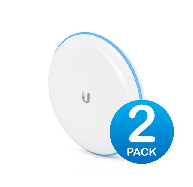 Ubiquiti UniFi Building-to-Building Bridge - 60GHz 1.7Gbps Link  - Complete PtP Link, Built-in LED alignment indicators, Sold as 2 Pack, 2Yr Warr-0