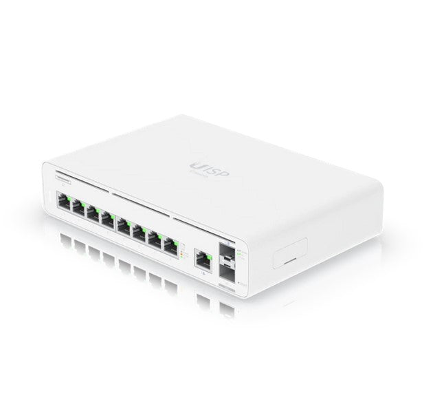 Ubiquiti UISP Host Console,Integrated Switch  Multi-gigabit Ethernet Gateway, (9) GbE RJ45 ports, (2) 10G SFP+ ports, Up 8,500 Mbps,  Incl 2Yr Warr-0