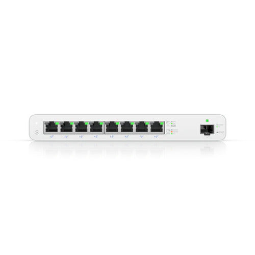Ubiquiti UISP Switch, 8-Port GbE Switch w/ 27V Passive PoE, For MicroPoP Applications, 110W PoE Budget, Fanless, Layer 2 Switching, 2Yr Warr-0