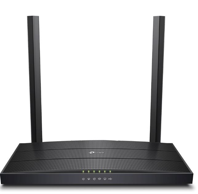 TP-Link Archer VR400 AC1200 Wireless VDSL/ADSL Modem Router 1.2Gbps 867Mbps @ 5GHz 300Mbps @ 2.4GHz 3xLAN 1xWAN 1xUSB 1xRJ11 Carton QTY 10-0