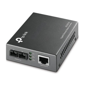 TP-Link MC200CM 1000Mbps RJ45 to 1000Mbps multi-mode SC fiber Converter, Full-duplex, up to 550m, switching power adapter, chassis TL-MC1400 rack-moun-0