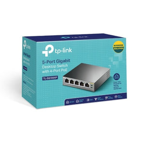 TP-Link TL-SG1005P 5-Port Gigabit Desktop Switch with 4-Port PoE 56W-0