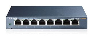 TP-Link TL-SG108 8-Port Gigabit Desktop Switch Steel Case Fanless 11.9Mpps Support 802.1p/DSCP QoS1 and IGMP Snooping Plug  Play-0