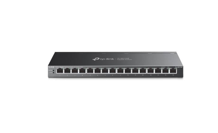 TP-Link TL-SG116P 16-Port Gigabit Desktop Switch with 16-Port PoE+, Up to 250 m-0