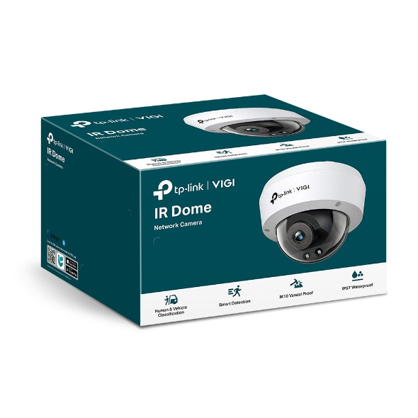 TP-Link VIGI 3MP C230I(2.8mm) IR Dome Network Camera, 2.8mm Lens, Smart Detection, 3YW-0