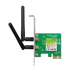 TP-Link TL-WN881ND N300 Wireless N PCI Express Adapter 2.4GHz (300Mbps) 802.11bgn 2x2dBi Detachable Omni Antennas MIMO with Low Profile Bracket-0