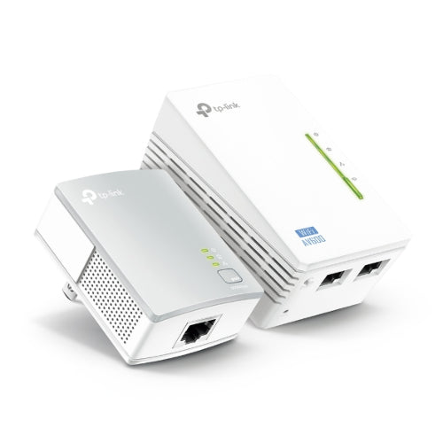 TP-Link TL-WPA4220 KIT 300Mbps AV600 Wi-Fi Powerline Extender Starter Kit 600Mbps HomePlug AV 300Mbps Wireless 2x100Mbps LAN 2.4GHz 802.11bgn 300m ran-0