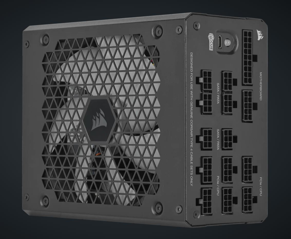 Corsair HXi Series™ HX1000i High-Performance ATX Power Supply — 1000 Watt 80 Plus® PLATINUM Certified PSU-0