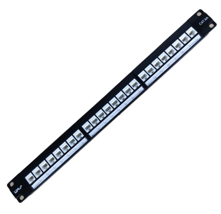 LDR 24 Port Cat6A UTP Patch Panel Rack Mount - 1U-0