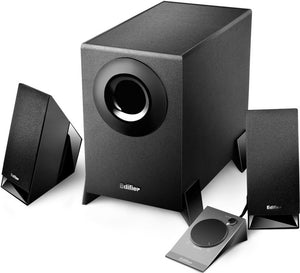 Edifier M1360 2.1 Multimedia Speakers - 3.5mm AUX/4INCH Subwoofer/Remote/RCA Remote Control input Black-0