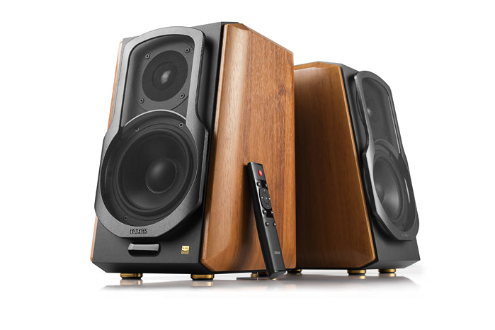 Edifier S1000MKII 2.0 Active Lifestyle Bookshelf Bluetooth Studio Speakers Brown-0