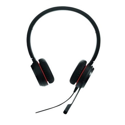 Jabra Evolve2 20SE MS Stereo USB-A Headset, Leatherette Ear Cushions, Superior Sound Clarity, 2yr Warranty-0