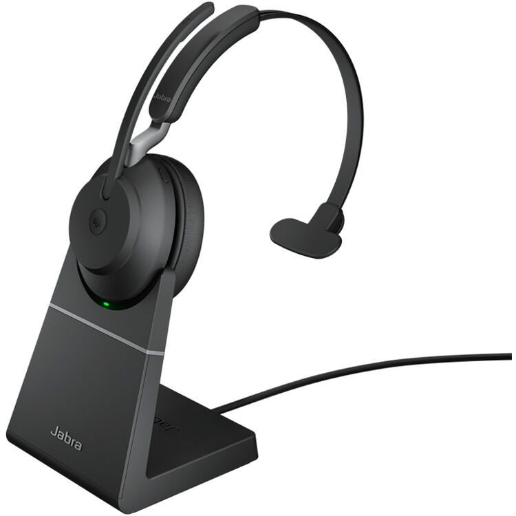 Jabra Evolve2 65 MS Mono Bluetooth Headset, Passive Noise-cancelling, 2ys Warranty-0