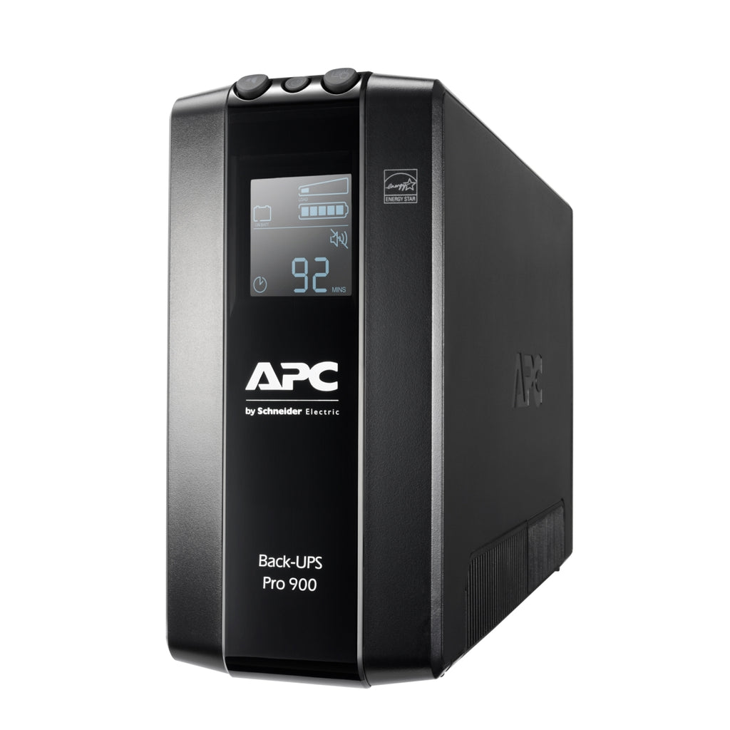 APC Back-UPS Pro 900VA/540W Line Interactive UPS, Tower, 230V/10A Input, 6x IEC C13 Outlets, Lead Acid Battery, LCD, AVR-0