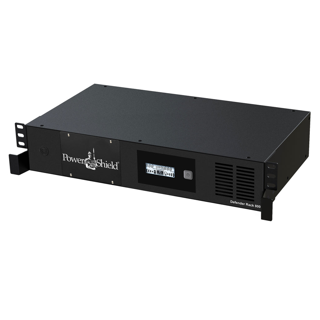 PowerShield Defender Rackmount 800VA / 480W UPS ,Line Interactive Simulated Sine Wave Perfect for Shallow Racks, Compact Model-0