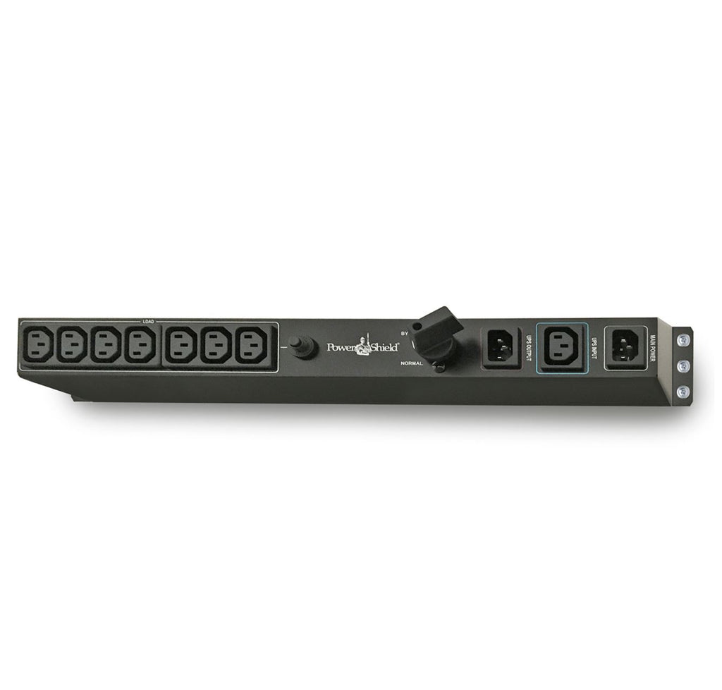 Powershield Rack Mount Bypass Switch Plus Hot Swap PDU  for 1  2kVA, 1U, 10Amp Input-0