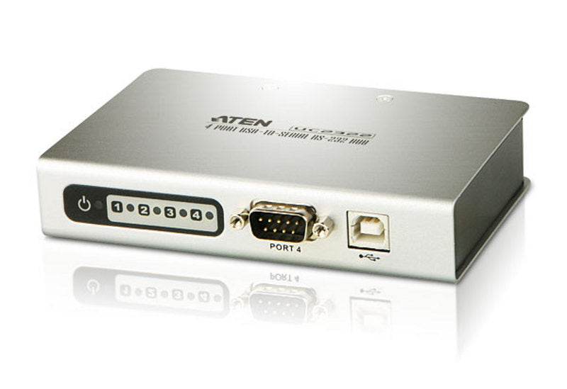 Aten Serial Hub 4 Port USB to RS232 Converter w/ 1.8m cable, Supports Hot-Swapping  Plug and Play-0