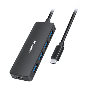 mbeat 4-Port USB-C Hub with USB-C DC Port  Compact and Portable Design  Flexible Device Connectivity-0