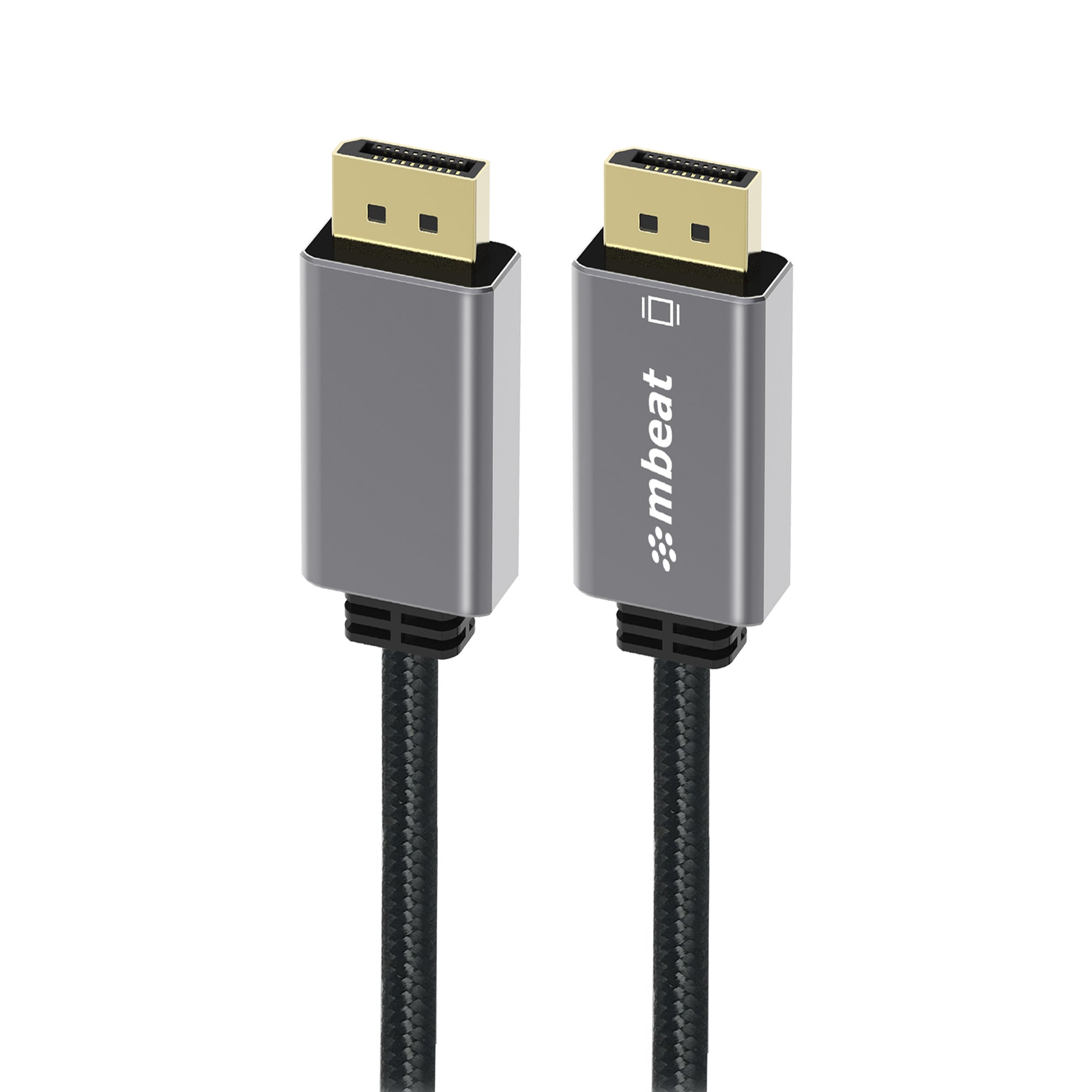 mbeat Tough Link 1.8m Display Port Cable v1.4 - Connects Computer, Laptop to HDTV, Monitor, Gaming Console, Supports 8K@60Hz (7680×4320)  - Space Grey-0