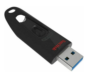 SanDisk Ultra 64GB USB3.0 Flash Drive ~130MB/s Memory Stick Thumb Key Lightweight SecureAccess Password-Protected Retail 5yr Black-0