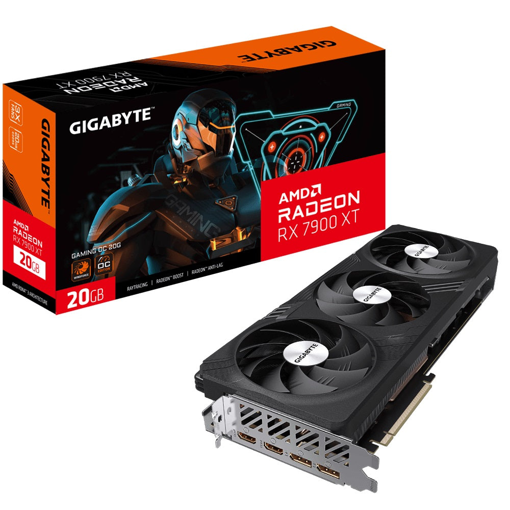 Gigabyte AMD Radeon RX 7900 XT Gaming OC 20G Video card, PCI-E 4.0, GDDR6, 3x DP2.1, 2x HDMI 2.1-0