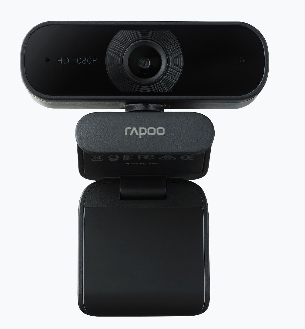 RAPOO C260 Webcam FHD 1080P/HD720P, USB 2.0 - Ideal for TEAMS, Zoom-0