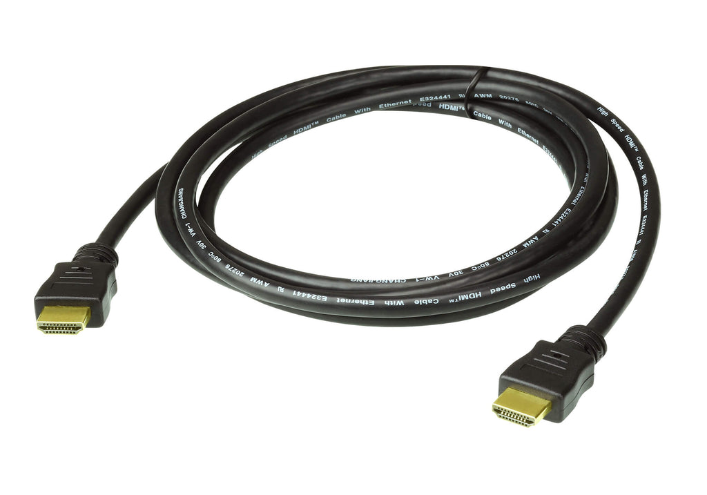 Aten 3M High Speed HDMI Cable with Ethernet. Support 4K UHD DCI, up to 4096 x 2160 @ 60Hz-0