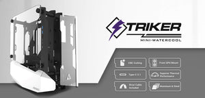 Antec STRIKER Open Frame Mini-ITX Aluminium and Steel Case, PCI-E Riser Cable included. USB 3.1 Type-C, Aluminium Steel, Superior Thermal Performance-0