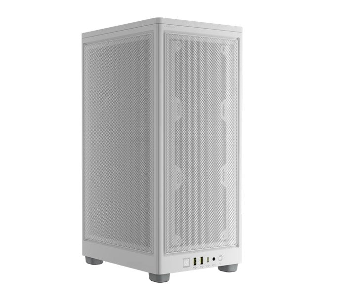 Corsair 2000D AIRFLOW, ITX MB, USB C, Mesh Panles - Support up to 8 Fans, Mini ITX Tower - White. Case,-0