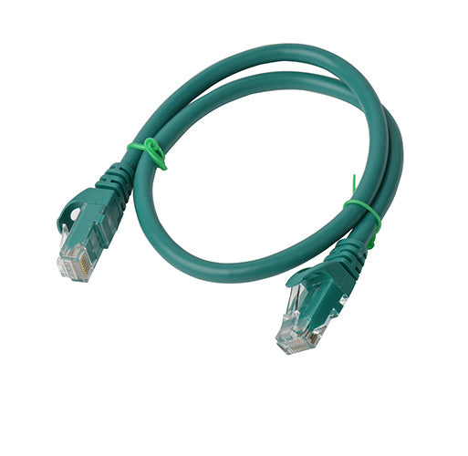 8Ware CAT6A Cable 0.5m (50cm) - Green Color RJ45 Ethernet Network LAN UTP Patch Cord Snagless-0