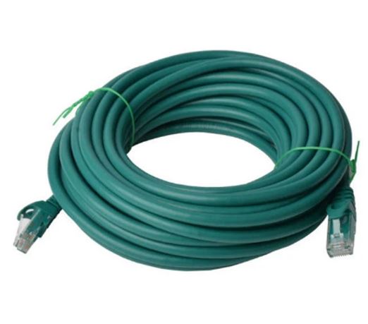 8Ware CAT6A Cable 15m - Green Color RJ45 Ethernet Network LAN UTP Patch Cord Snagless-0