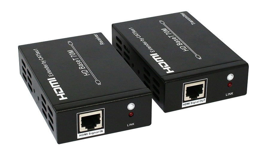 Astrotek HDMI Extender over RJ45 CAT5 CAT6 LAN Ethernet Network Converter Splitter for Foxtel Support 40m 4Kx 2K@30hz or 70m 1080p - a pair-0