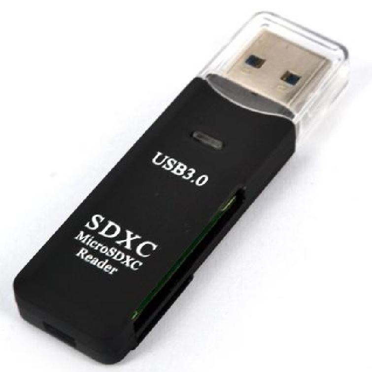 Astrotek USB 3.0 Card Reader for SD and Micro SD Black Colour-0