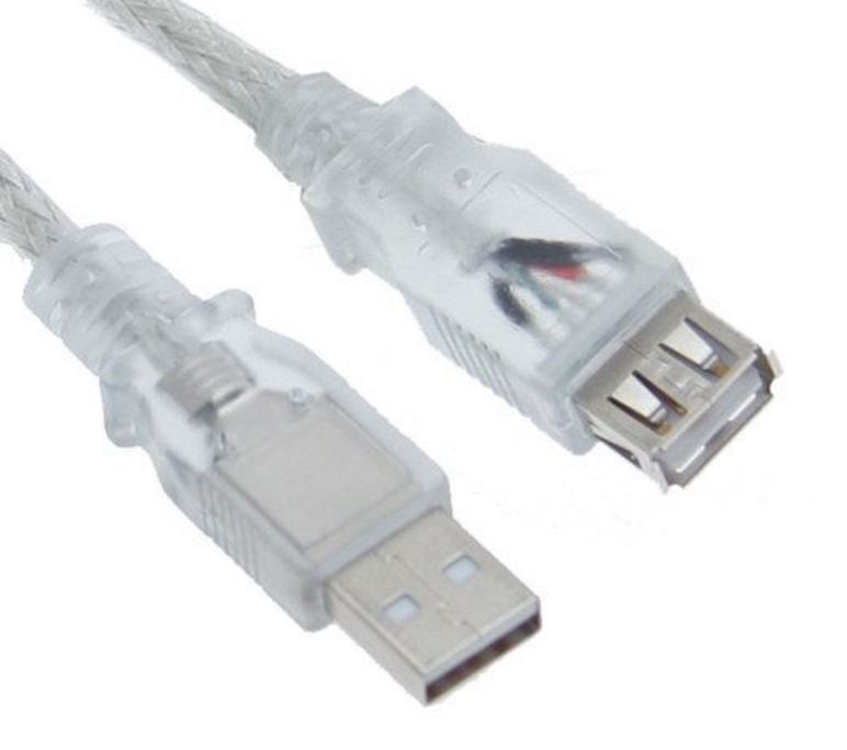 Astrotek USB 2.0 Extension Cable 5m - Type A Male to Type A Female Transparent Colour RoHS-0