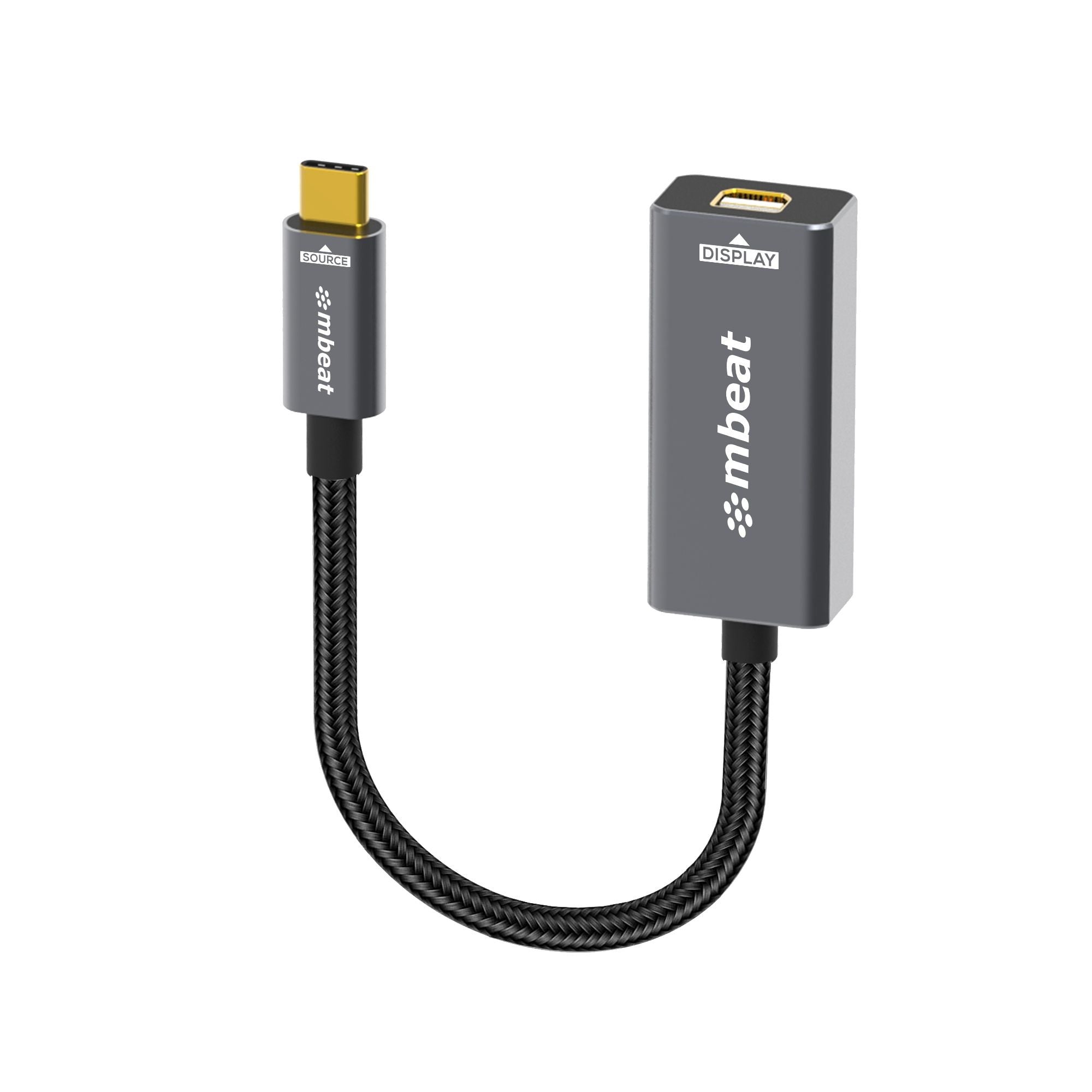 mbeat Tough Link USB-C to Mini DisplayPort Adapter  Host Interface_ USB-C 3.2 Gen 2 Up to 4K@60Hz (3840×2160)-0