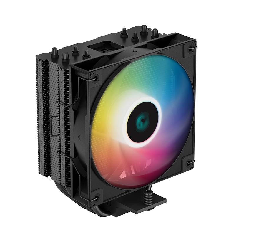 DeepCool AG400 Black ARGB Single Tower CPU Cooler, TDP 220W,120mm Static ARGB Fan, Direct-Touch Copper Heat Pipes, Intel LGA1700/AMD AM5 Support-0