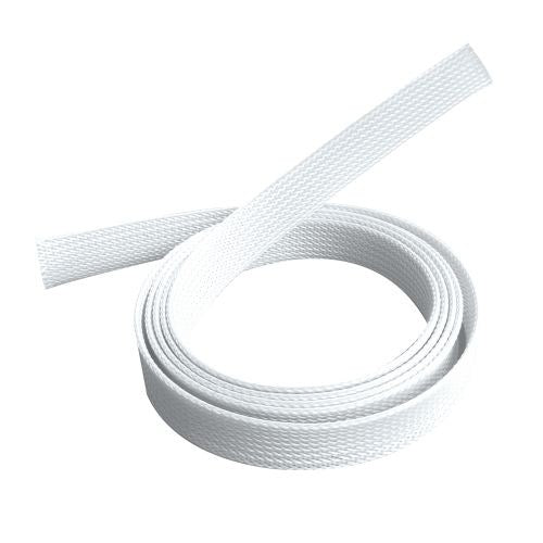 Brateck Braided Cable Sock (30mm/1.2" Width)  Material Polyester Dimensions1000x30mm -- White-0