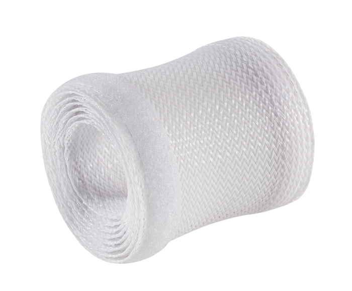 Brateck Flexible Cable Wrap Sleeve with Hook and Loop Fastener (135mm/5.3" Width) Material Polyester Dimensions 1000x135mm --White-0