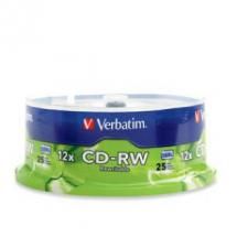 Verbatim CD-RW 700MB 25Pk Spindle 12x-0