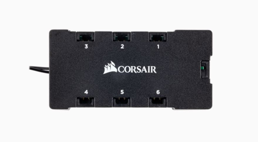 Corsair RGB Fan LED Hub Six 6 port RGB LED hub for CORSAIR RGB fans-0