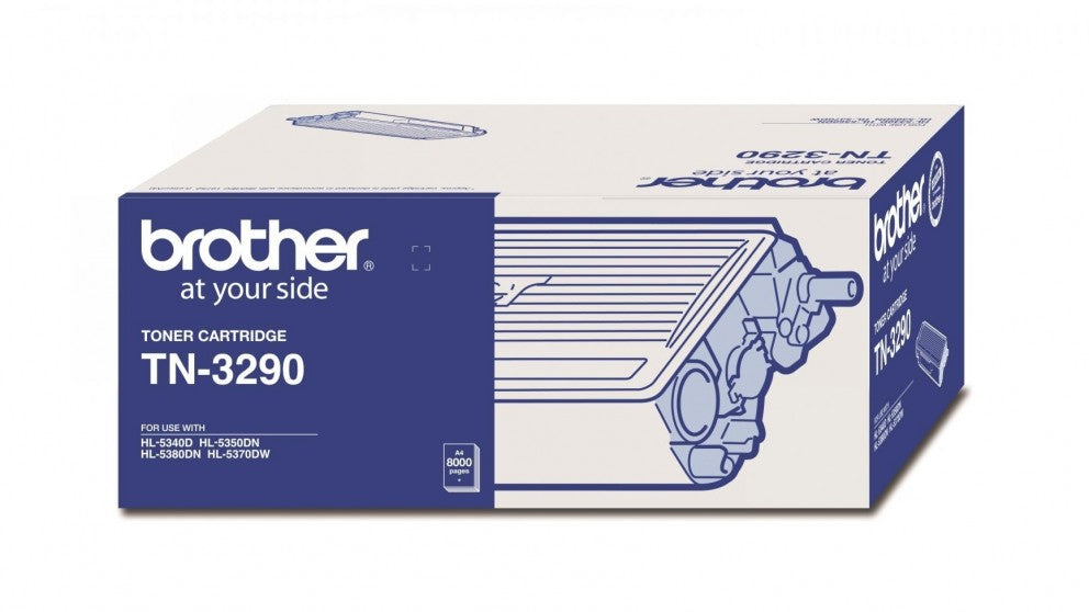 Brother TN-3290 Mono Laser Toner - High Yield - HL-5340D/5350DN/5370DW/5380DN, MFC-8370DN/8890DW/8880DN- up to 8000 pages-0