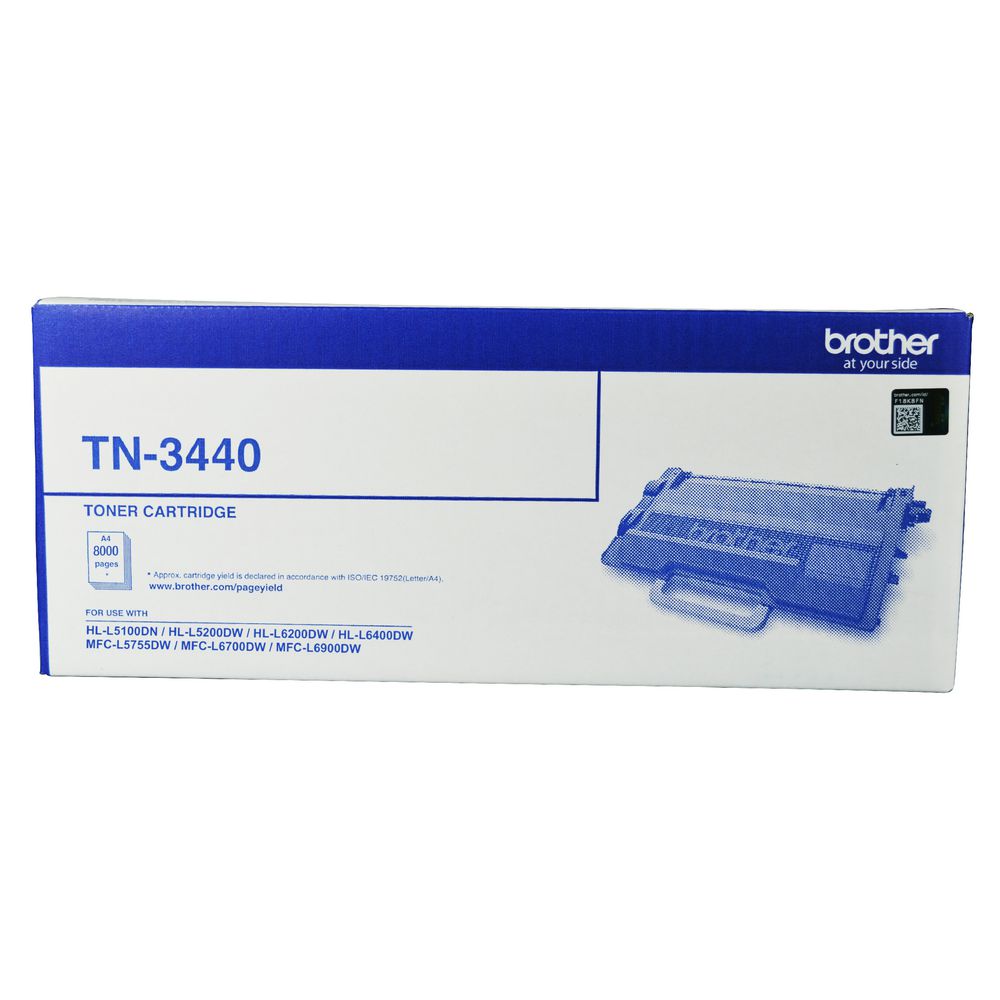 Brother TN-3440 Mono Laser Toner - High Yield- HL-L5100DN, L5200DW, L6200DW, L6400DW  MFC-L5755DW, L6700DW, L6900DW up to 8000 pages-0