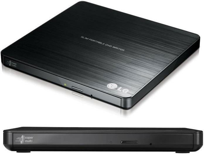 LG GP60NB50 8x Ultra Slim Portable External USB DVD Drive Burner - M Disc Silent Play Jamless Play-0