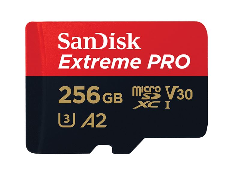 SanDisk Extreme Pro 256GB microSD SDXC SDXC UHS-I 200MB/s 140MB/s V30 U3 A2 4K UHD Shock temperature water  X-ray proof with SD Adaptor-0