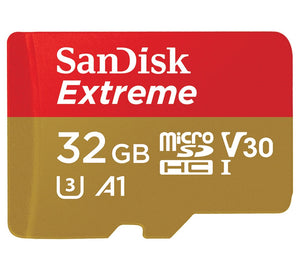 SanDisk Extreme 32GB microSD SDHC V30 U3 C10 A1 UHS-1 100MB/s R 60MB/s W 4x6 SD Adaptor Android Smartphone Action Camera Drones >16GB-0