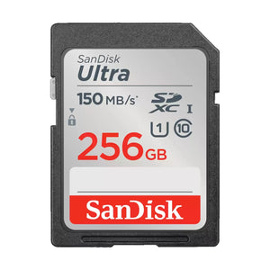 SanDisk Ultra 256GB SDHC SDXC UHS-I Memory Card 150MB/s Full HD Class 10 Speed Shock Proof Temperature Proof Water Proof X-ray Proof Digital Camera-0