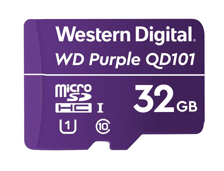 Western Digital WD Purple 32GB MicroSDXC Card 24/7 -25°C to 85°C Weather  Humidity Resistant Surveillance IP Camera DVR NVR Dash Cams Drones >16GB-0